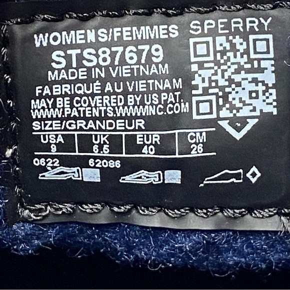 New! Sperry Pier Wave Blue Plaid Slip On Sneaker 9 - Picture 10 of 14